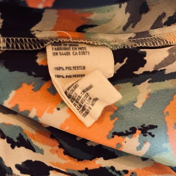 AMERICAN EAGLE OUTFITTERS Strappy Open Back Pocketed Multicolor Dress Sz S - Picture 7 of 9